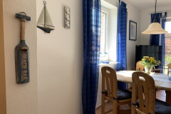 Ferienhaus Nordseemuschel in Norddeich - Esstisch