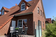 Ferienhaus Nordseemuschel in Norddeich - Terasse