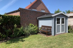 Ferienhaus Nordseemuschel in Norddeich - Garten